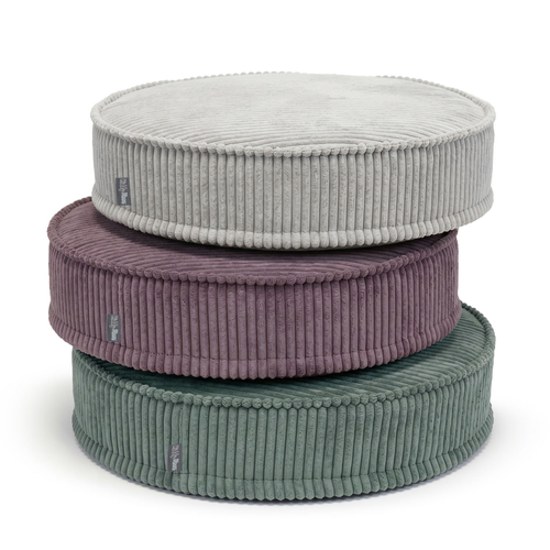 KiddyMoon 3-Piece Foam Elements for Kids Children's Room Accessory, green-light grey-purple, Mx3