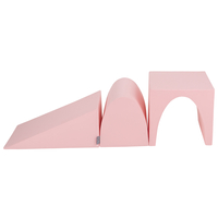 KiddyMoon foam playground wedge L/hill/tunnel PPZ-243, pink, Multi-Size