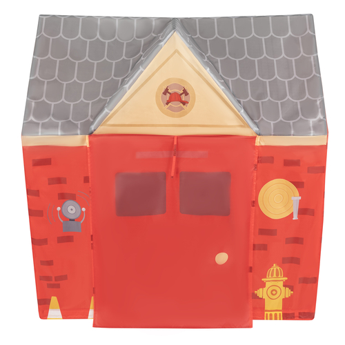 Playhouse For Kids Fire Station Durable And Easy To Assemble Encourages Imaginative Play With Spacious Interior Safe Materials For Indoor And Outdoor Adventures, red-gray: black/yellow/blue/red/green, 300 Balls