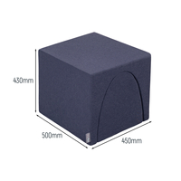 KiddyMoon Foam Set for Kids Obstacle Course for Children Montessori Toy for Babies Soft Construction Blocks Element, Tunnel/Hill, Certified Made in The EU, darkblue:-, Multi-Size