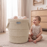 KiddyMoon KM-BIN Toys basket, Beige