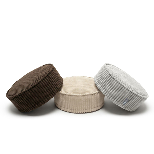 KiddyMoon 3-Piece Foam Elements for Kids Children's Room Accessory, light grey-beige-brown, Sx3