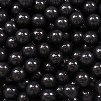 KiddyMoon Soft Plastic Play Balls ∅ 7cm/2.75in Multi-colour Made in EU, Black, 100 Balls/7cm-2.75in