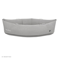 KiddyMoon Inflatable Sensory Peapod Chair For Kids With Handles And Pump, Grey, L