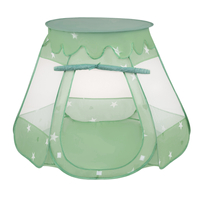 Play Tent For Kids Castle Baby Playhouse For Children With Colorful Balls Pop Up Perfect For Indoor And Outdoor Easy Set Up Includes Carry Bag, mint:white/yellow/orange/babyblue/turquoise, 105x90cm/200 balls