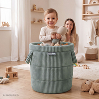 KiddyMoon KM-BIN Toys basket, Green