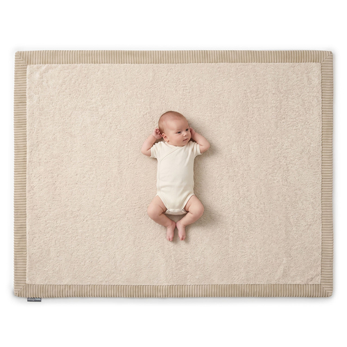KiddyMoon Baby Play Mat for Kids, Soft and Non-Slip, Beige