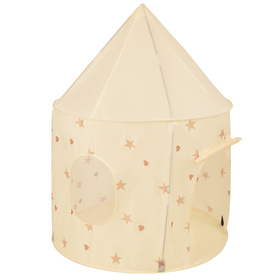 Play Tent For Kids Pavilion Playhouse Children Easy To Assemble Play Tent For Babies and Toddlers Pop up Play For Indoor And Outdoor, light beige, 100x130cm/No Balls