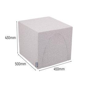 KiddyMoon Foam Playground for Kids Obstacle Course for Children Montessori Toy for Babies Soft Construction Blocks Element, Tunnel/Hill, Certified Made in The EU, lightgrey:-, Multi-Size