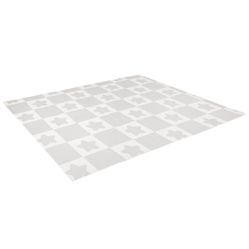 KiddyMoon Baby Play Mat Double-Sided Foam Mat For Kids Crawling Mat For Children Encourages Imagination Colourful Patterns Play Area Foldable Ideal for Indoors and Outdoors, White-Penguin, 180x200x1cm