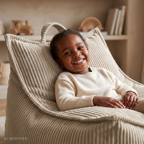 KiddyMoon KM-FTP-NEST Furniture Armchairs, Beige
