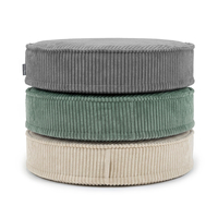 KiddyMoon 3-Piece Foam Elements for Kids Children's Room Accessory, green-beige-dark grey, Lx3