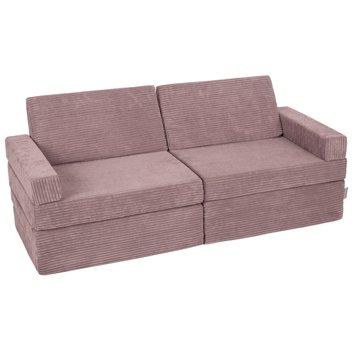 KiddyMoon Foam Sofa for Children Multifunctional Mattress Armchair Kids Foldable  Bed Folding Toddler Couch Chair for Playroom Bedroom Living Room, purple, 140x55x30 cm