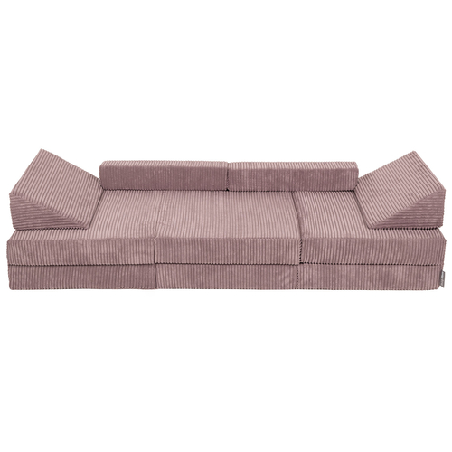 KiddyMoon Foam Sofa for Children Multifunctional Mattress Armchair Kids Foldable  Bed Folding Toddler Couch Chair for Playroom Bedroom Living Room, purple, 140x55x30 cm