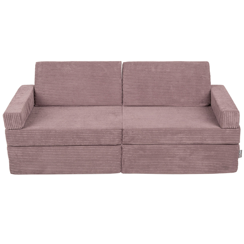 KiddyMoon Foam Sofa for Children Multifunctional Mattress Armchair Kids Foldable  Bed Folding Toddler Couch Chair for Playroom Bedroom Living Room, purple, 140x55x30 cm