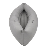 KiddyMoon Inflatable Sensory Peapod Chair For Kids With Handles And Pump, Grey, XL