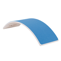KiddyMoon Wooden Balance Board for Children Wooden Swing Board Montessori Toy for Kids Balancing Board for Babies 80x30cm, white/blue felt, board