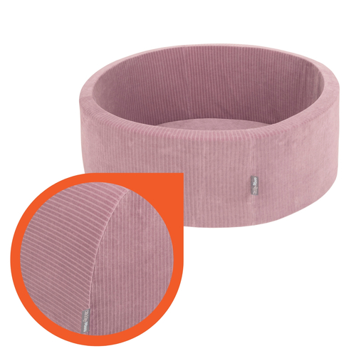 KiddyMoon Foam Playground For Kids Soft Textured Safe Blocks, purple: pastel blue/perle/powder pink/white, Ballpit (300 Balls) + Version 3