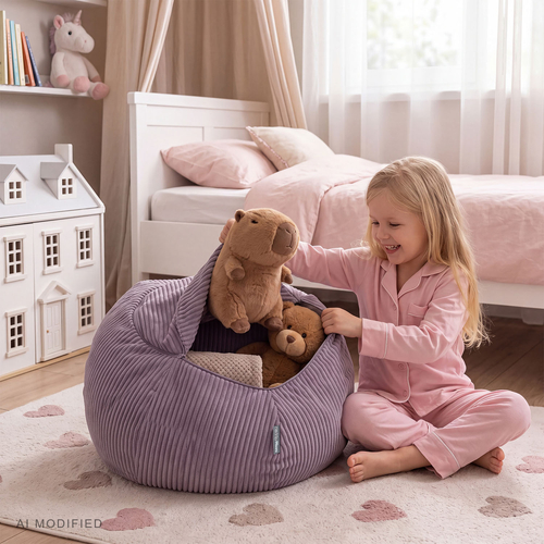 KiddyMoon KM-BAG-ES Furniture Armchairs, purple