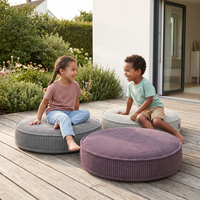 KiddyMoon 3-Piece Foam Elements for Kids Children's Room Accessory, dark grey-purple-light grey, Lx3