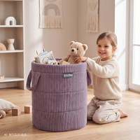 KiddyMoon KM-BIN Toys basket, Purple