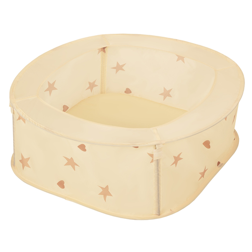 Ballpit Playpen For Kids, Babies And Toddlers Children Foldable Portable Indoor Outdoor, Light Beige: Pastel Beige-Copper-Pearl, 200 Balls