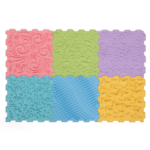 KiddyMoon Sensory Puzzle Mat for Kids Orthopedic Game Tiles, Multi, 9 Pieces