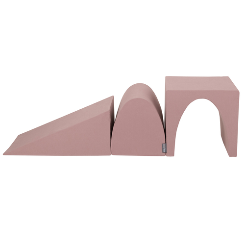 KiddyMoon foam playground wedge L/hill/tunnel PPZ-243, heather, Multi-Size