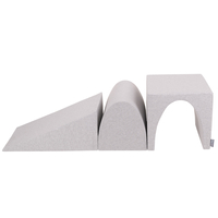 KiddyMoon foam playground wedge L/hill/tunnel PPZ-243, light grey, Multi-Size