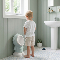 KiddyMoon Potty Training For Children Urinal for Boys Astronaut Design, Blue, UNI