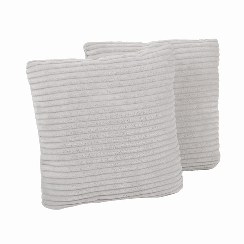 KiddyMoon Children Pillow Decorative Cushion 30x30 cm Comfort Set Of 2, Light Grey, 2 Pillows