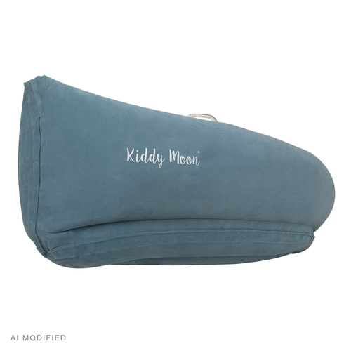 KiddyMoon Inflatable Sensory Peapod Chair For Kids With Handles And Pump, Blue, L