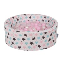 KiddyMoon Soft Plastic Play Balls ∅ 7cm/2.75in Multi-colour Made in EU, light pink/pearl/transparent