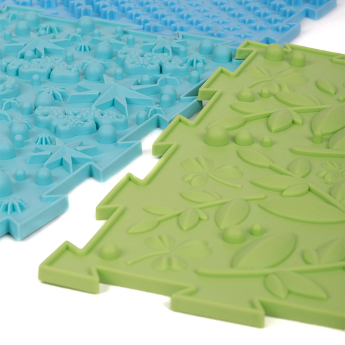 KiddyMoon Sensory Puzzle Mat for Kids Orthopedic Game Tiles, Multi, 6 Pieces