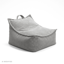 KiddyMoon KM-FTP-NEST Furniture Armchairs, Light Grey