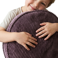 KiddyMoon 3-Piece Foam Elements for Kids Children's Room Accessory, dark grey-purple-light grey, Mx3