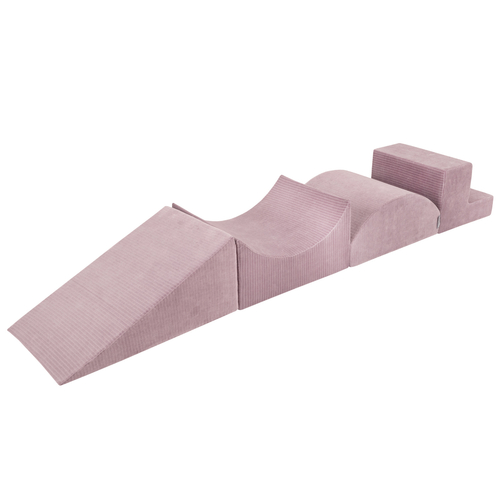 KiddyMoon Foam Playground For Kids Soft Textured Creative Safe Indoor Blocks, Purple, Multi-Size