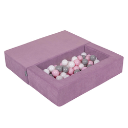 KiddyMoon Modular Foam Sofa for Children's with Balls Lightweight Sofa For Kids Room Comfortable Space-Saving with Storage Room Fabric Safe and Fun for Kids, , Sofa + 100 Balls