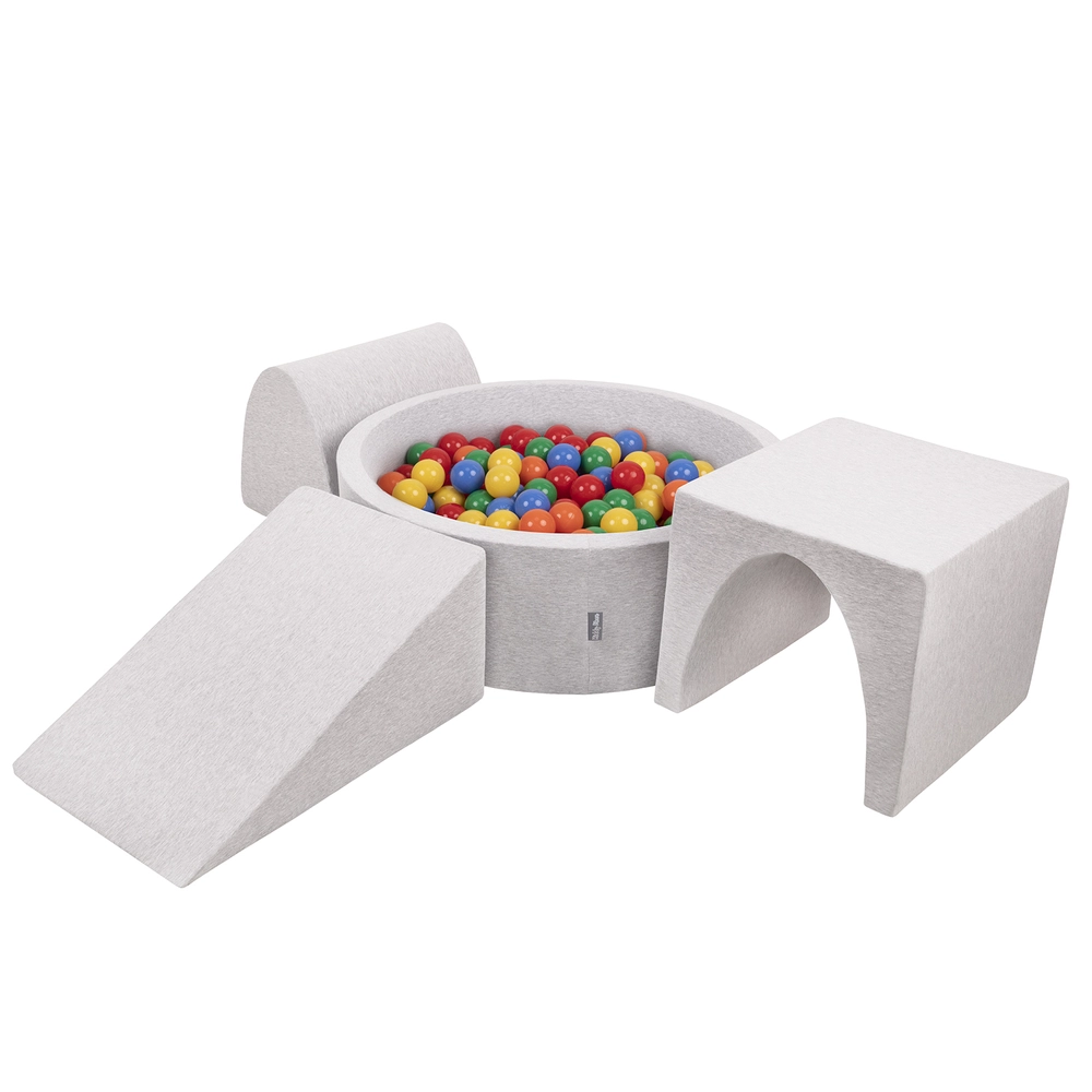 Pool Table With Obstacles KiddyMoon Foam Playground for Kids with Round Ball pit (Balls ∅ 7cm/2 ...