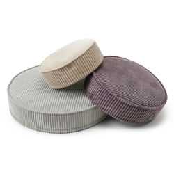 KiddyMoon 3-Piece Foam Elements for Kids Children's Room Accessory, beżowy-fioletowy-jasnoszary