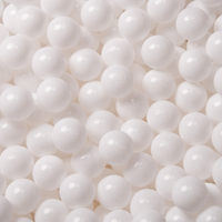 KiddyMoon Soft Plastic Play Balls ∅ 6cm / 2.36 Multi Colour Made in EU, white, 100 Balls/6cm-2.36in