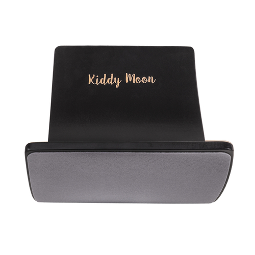 KiddyMoon Wooden Balance Board for Children Wooden Swing Board Montessori Toy for Kids Balancing Board for Babies 80x30cm, black, 83x29,5x1,7/Felt