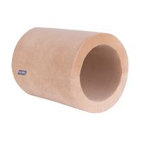 KiddyMoon Foam Playground Velvet for Kids Obstacle Course for Children Montessori Toy for Babies Soft Construction Blocks Element, Tunnel/Hill, Certified Made in The EU, desert pink, barrel/roller