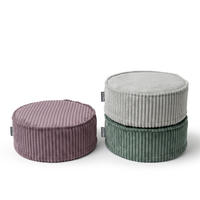 KiddyMoon 3-Piece Foam Elements for Kids Children's Room Accessory, green-light grey-purple, Sx3