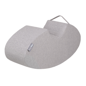 KiddyMoon Foam Soft Seesaw Rocker Ride-On Hopper Bean Bouncy Jumping Playing for Children, Montessori Toy For Kids Made of Foam, Made in The EU, lightgrey, 78x25x35cm