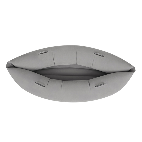 KiddyMoon Inflatable Sensory Peapod Chair For Kids With Handles And Pump, Grey, L