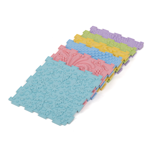 KiddyMoon Sensory Puzzle Mat for Kids Orthopedic Game Tiles, Multi, 6 Pieces