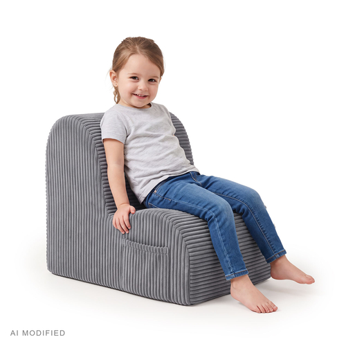 KiddyMoon KM-FT-CLOUD Furniture Armchairs, dark grey