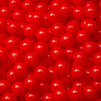 KiddyMoon Soft Plastic Play Balls ∅ 6cm / 2.36 Multi Colour Made in EU, red, 200 Balls/6cm-2.36in