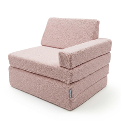 KiddyMoon Armchair For Kids with Teddy Bear Fabric Children Multifunctional Foam Mattress, pink, Armchair